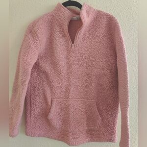 Children's Place Pink Sherpa Cowl Neck Sweater